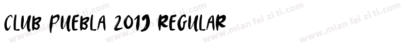 Club Puebla 2019 Regular字体转换